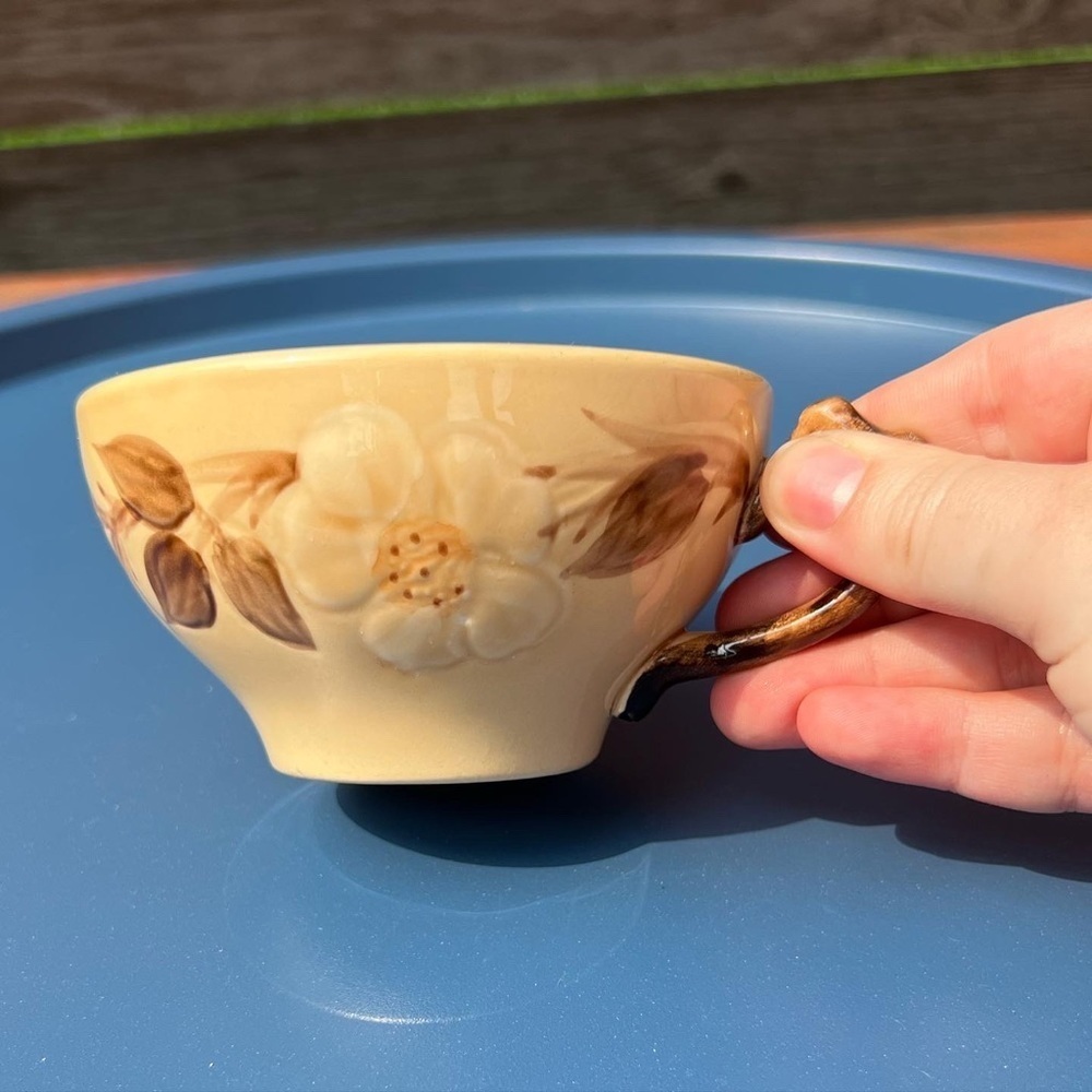 Vintage floral teacup